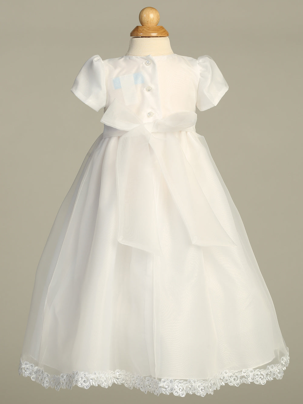 Audrey Organza Gown with Corded Trims & Sequins