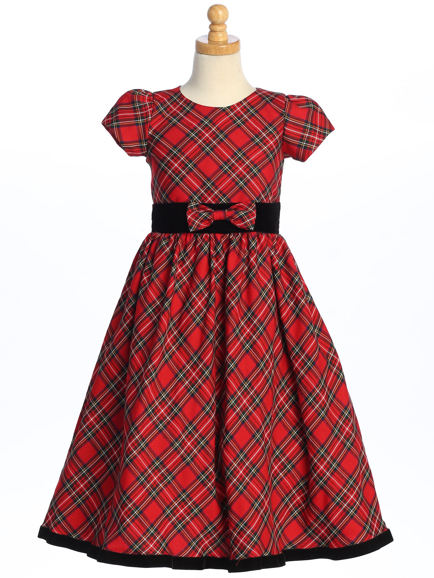 Red plaid hot sale holiday dress