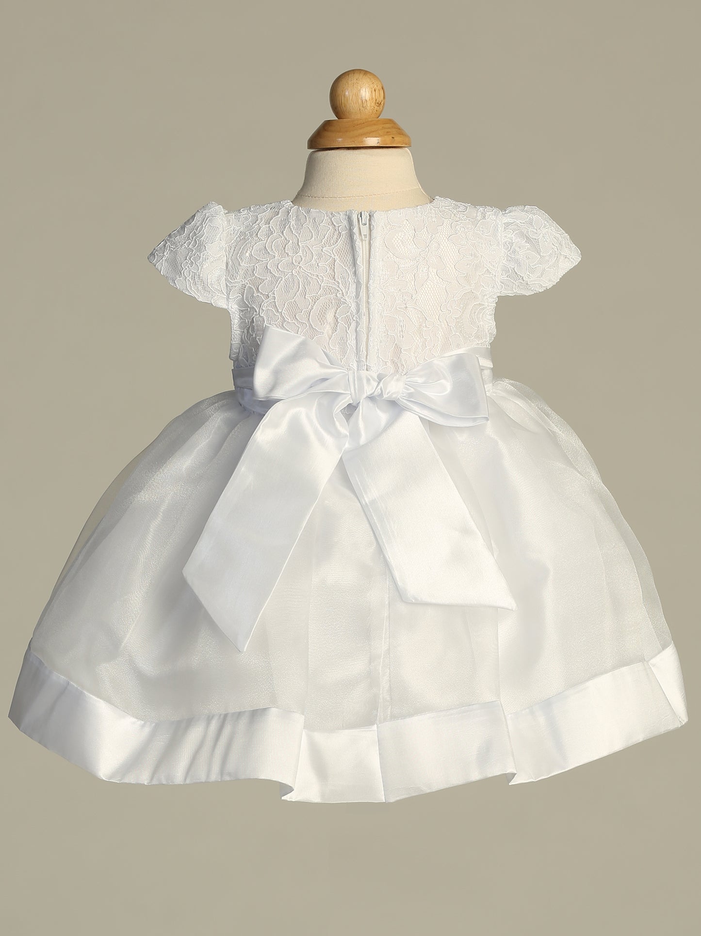 Embroidered Lace and Organza short dress - D815