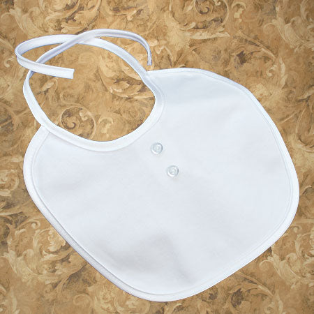 Unisex Cotton Knit Interlock Bib with Buttons LTMAL-1CB13XB