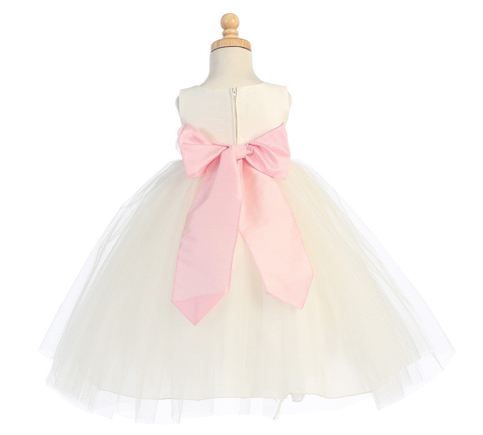 Ballerina Flower Girl Dress - Ivory - Infant/Toddler  BL228