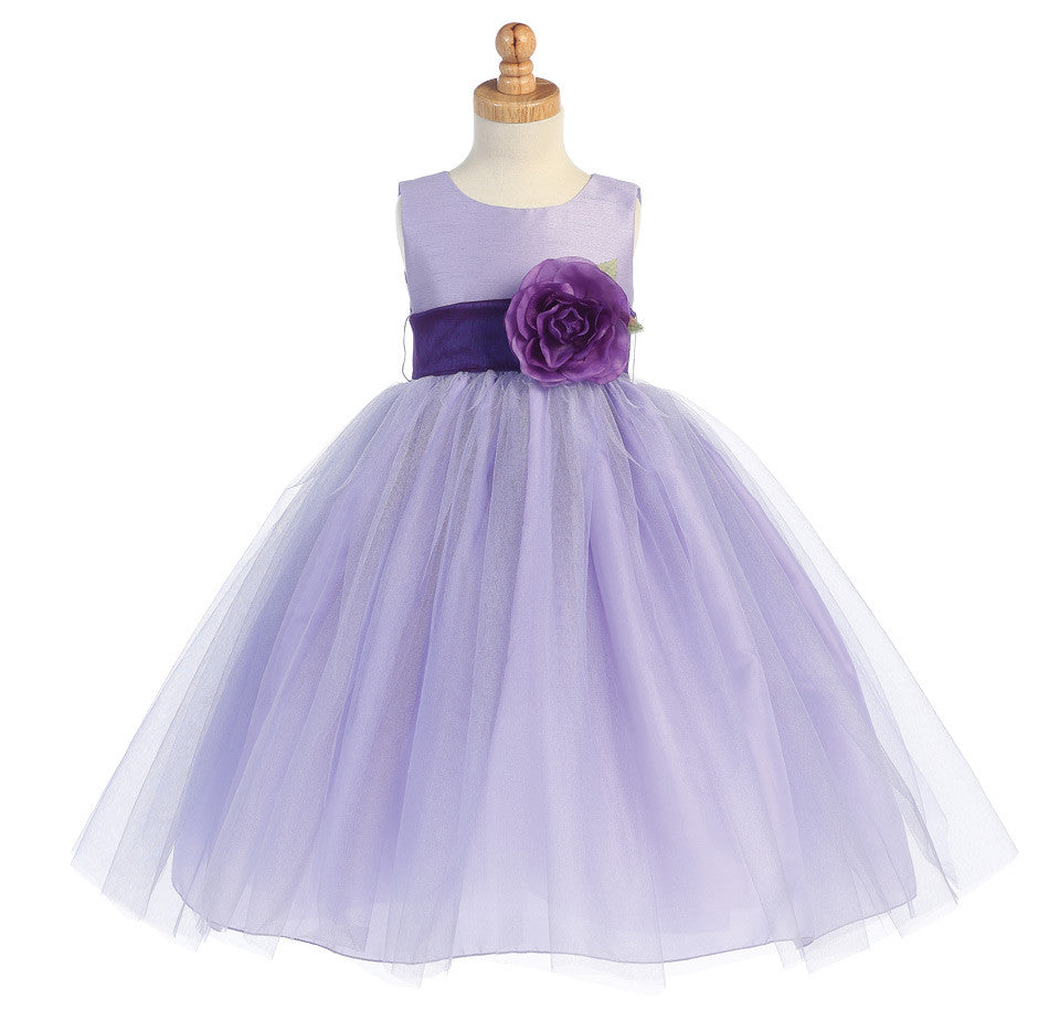 dark purple flower girl dresses