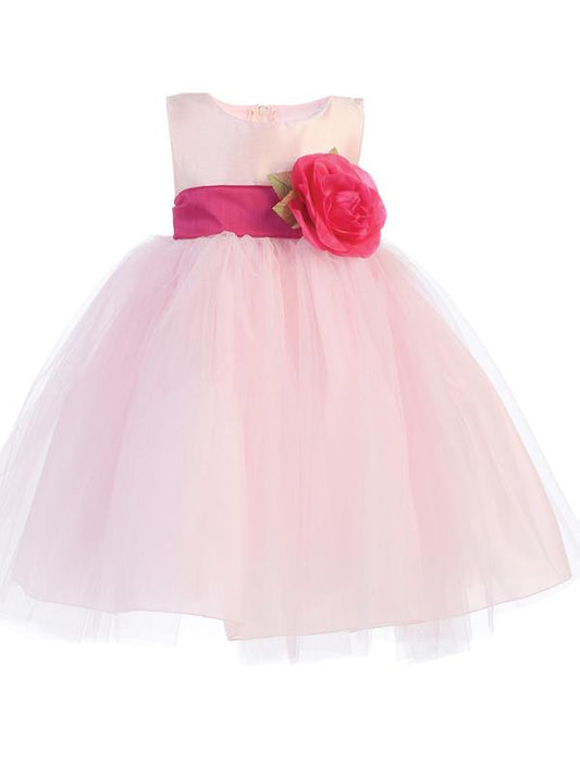 Ballerina Flower Girl Dress - Pink - Infant/Toddler  BL228