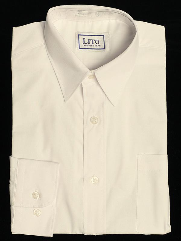 childrens ivory dress shirts Amazon.com: Boys White Long Sleeve Wrinkle Resistant Dress Shirt 4T: Clothing, Shoes & Jewelry