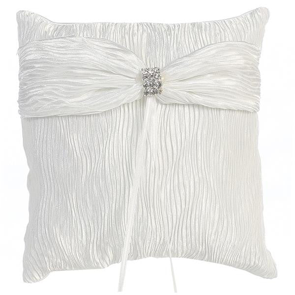 Crinkled Satin Ringbearers Pillow LT-RP306