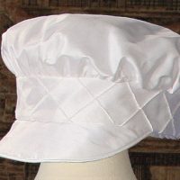 Boys White Silk Christening Baptism Outfit Set With Pin Tucking and Captains Hat LTMAL-DP57CS