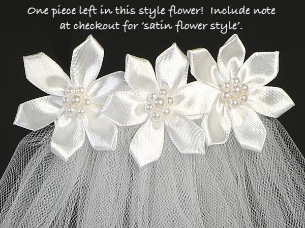 Eighteen Inch Veil on a Comb T-47