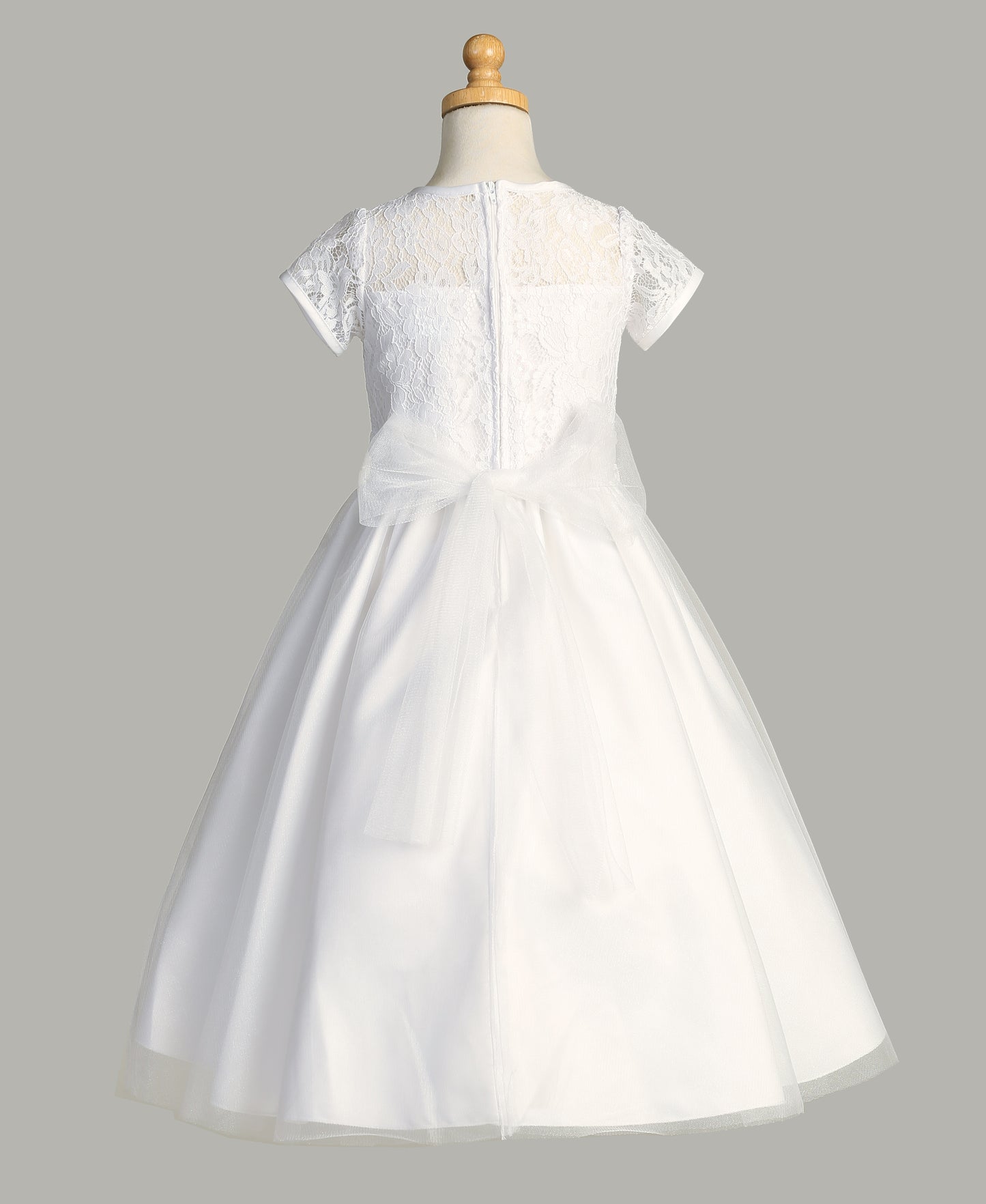 Lace Bodice First Communion Dress with Tulle Skirt - SP190