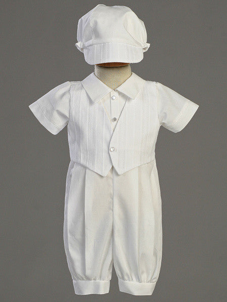 Tristan Cotton Christening Romper
