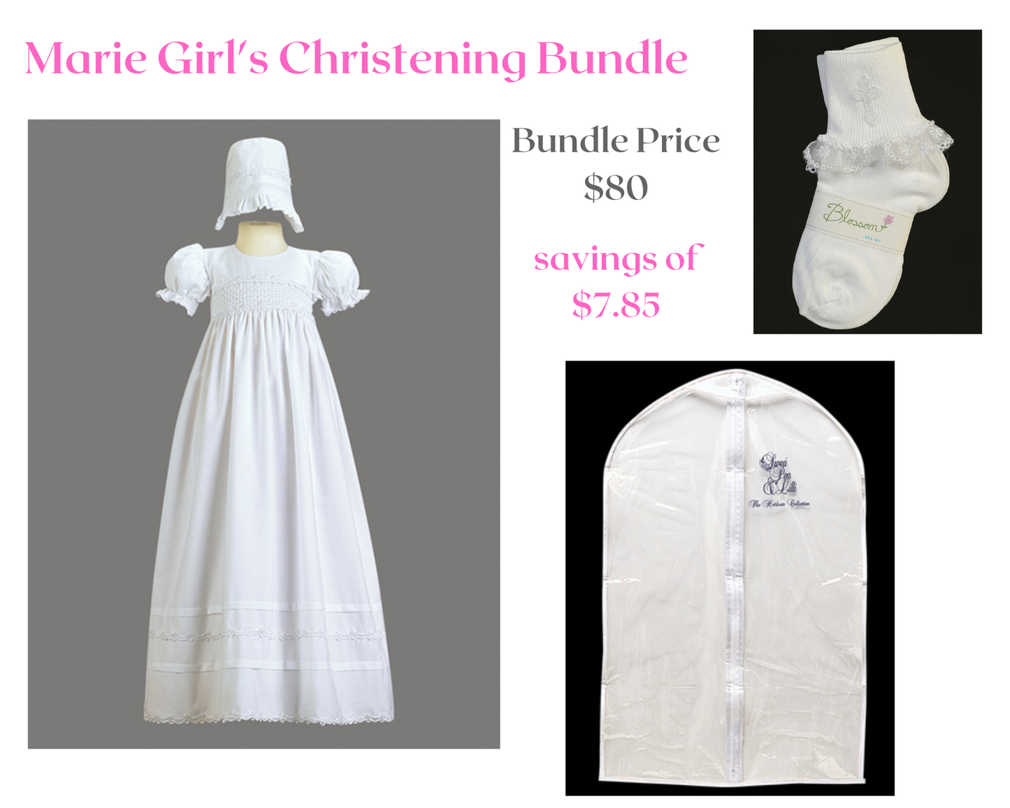Marie Christening Gown Bundle