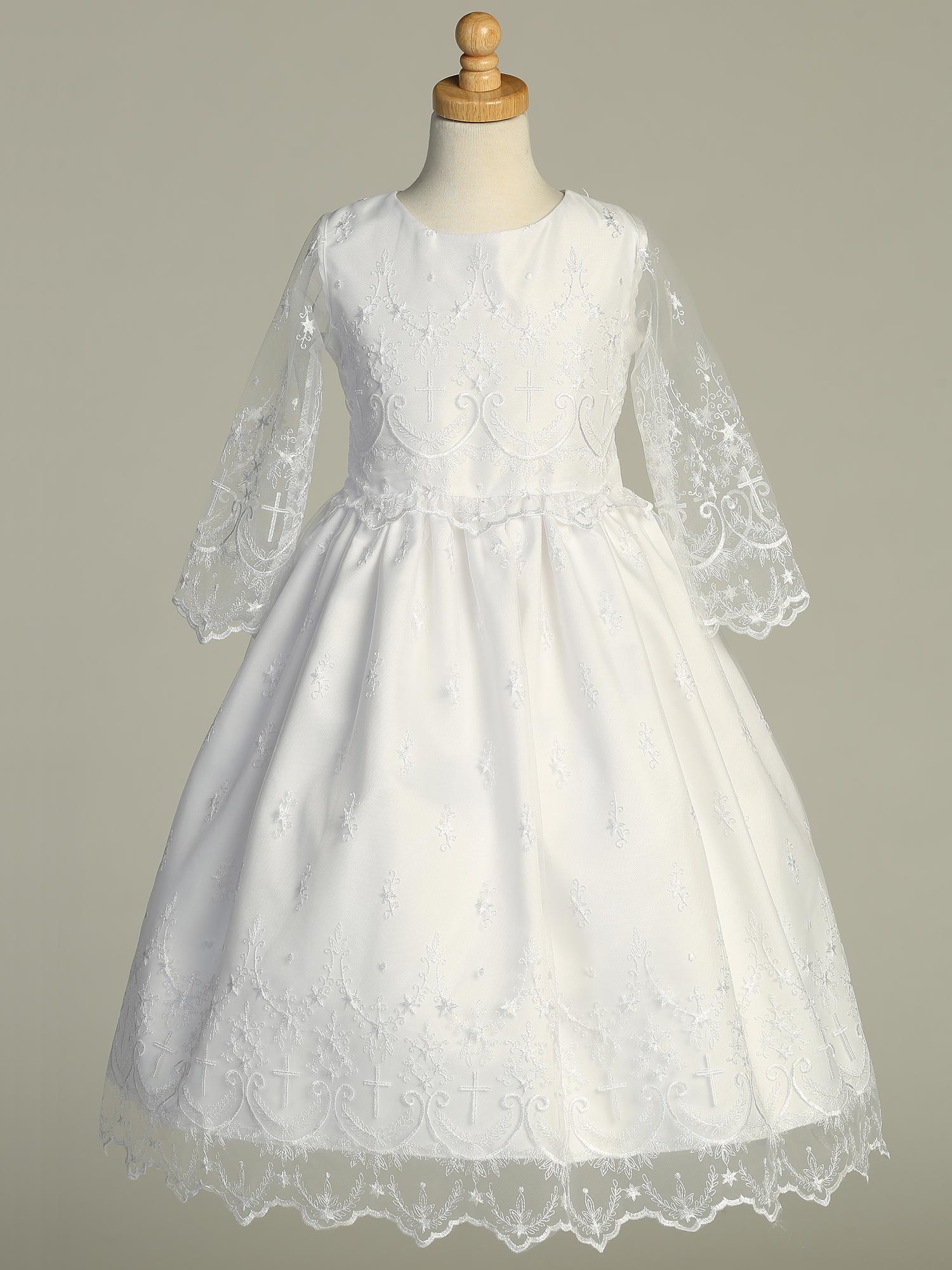 Embroidered First Communion Gown 10 Embroidered First Communion Gown 10