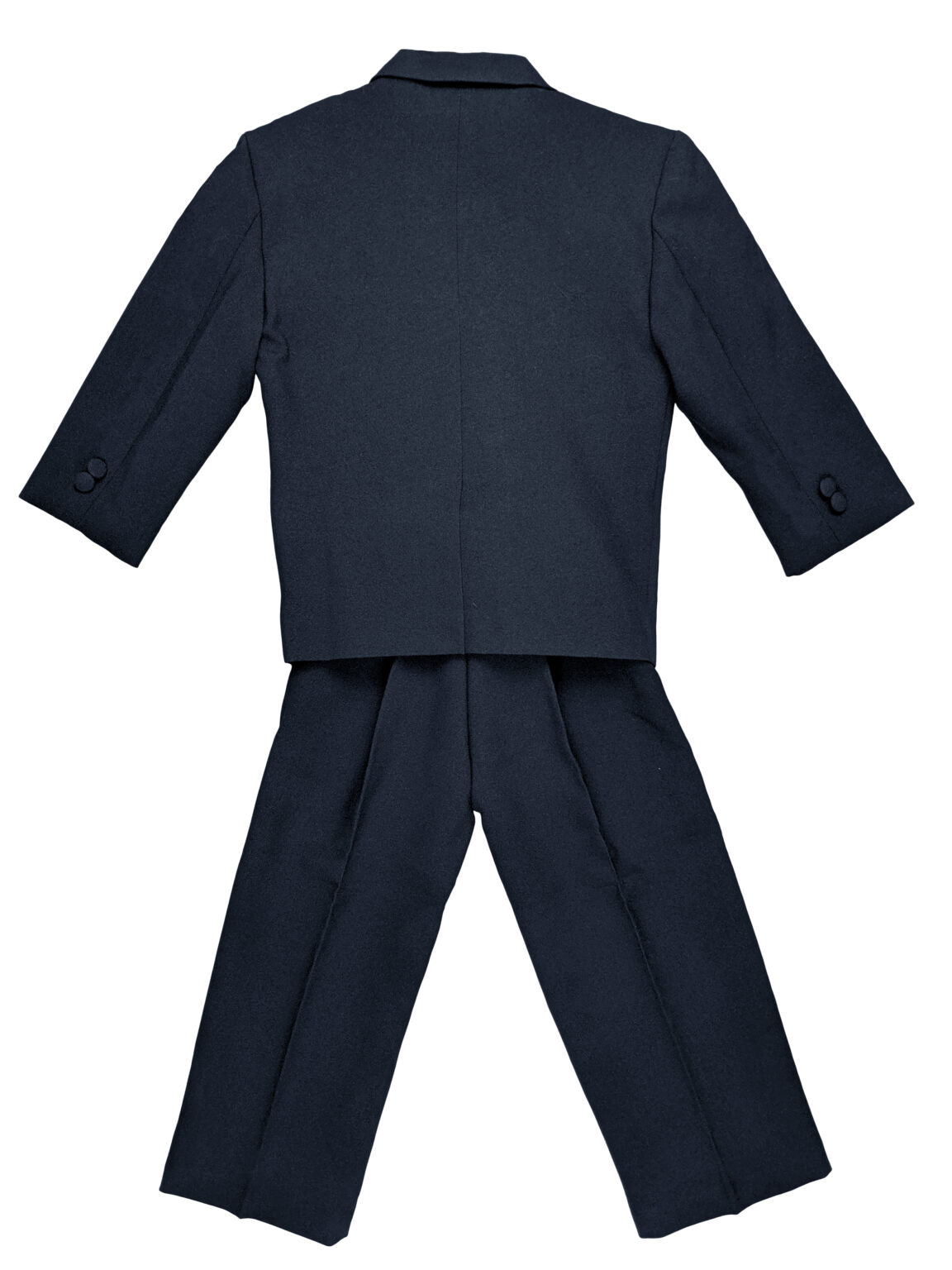 Boys Formal 5 Piece Suit with Shirt and Vest – Navy Blue - AH-BY013