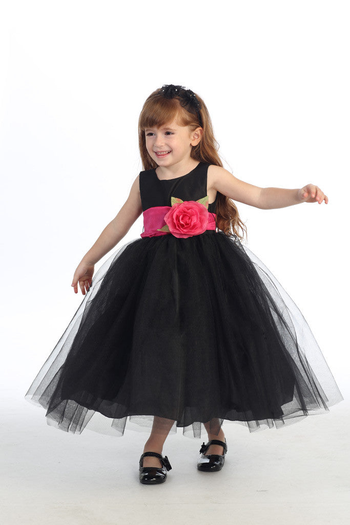 Ballerina Flower Girl Dress - Black - Girls Sizes  BL228