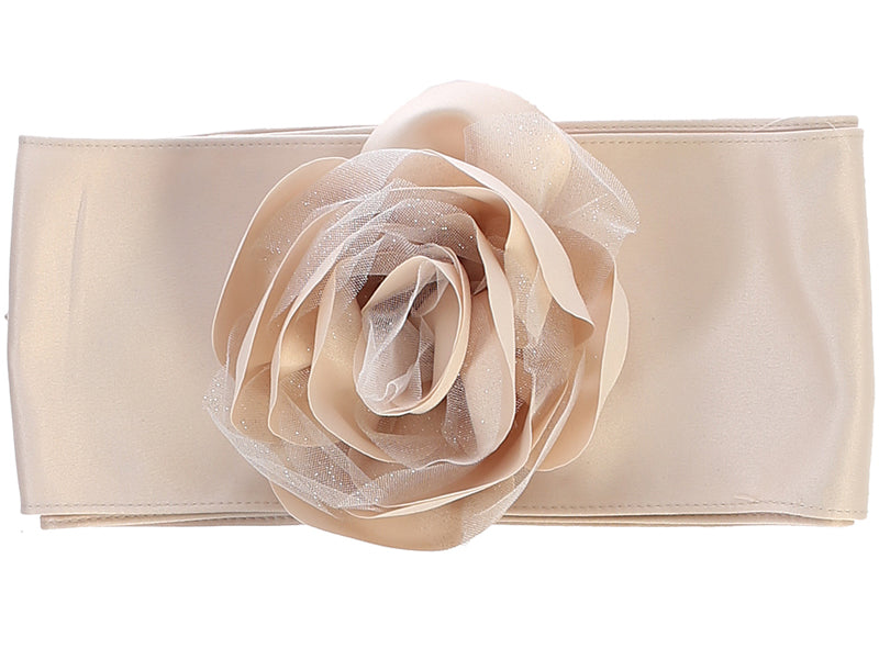 Satin Sash and Flower with Glitter Tulle - BL76