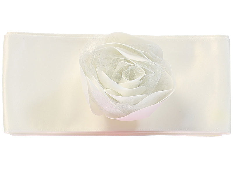 Satin Sash and Flower with Glitter Tulle - BL76