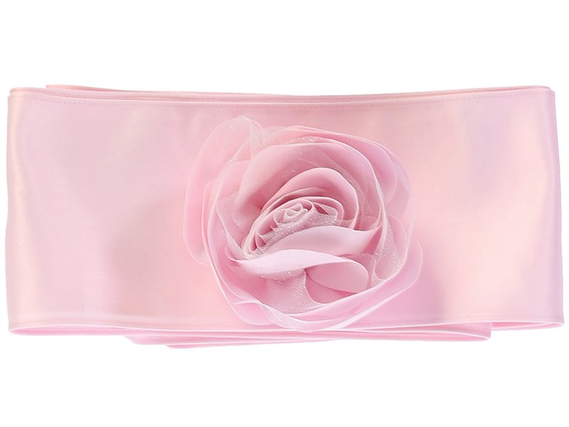 Satin Sash and Flower with Glitter Tulle - BL76