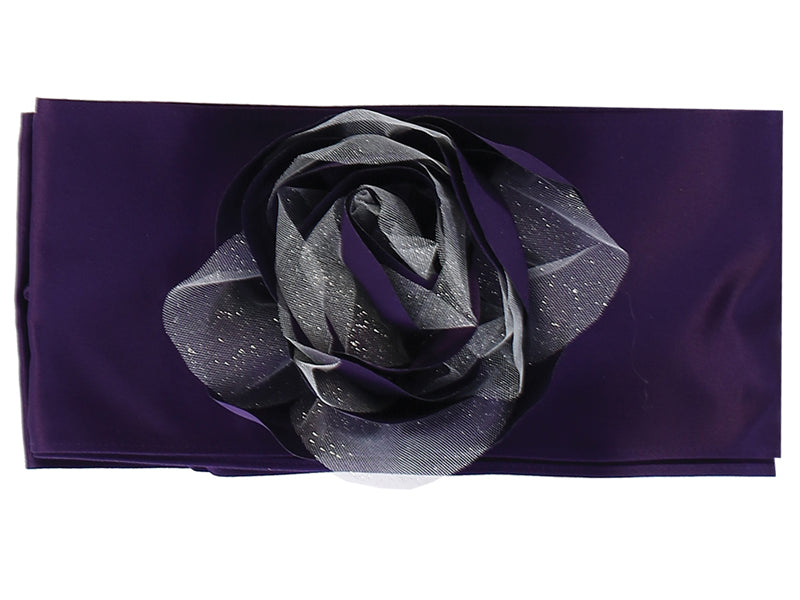 Satin Sash and Flower with Glitter Tulle - BL76