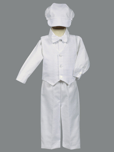 Nathan Boy's Cotton Christening Vest Set
