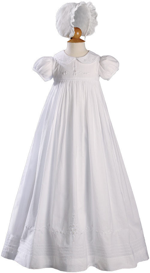 Girls 33 inch Short Sleeve Gown with Hand Embroidery  LTML-CA54GS