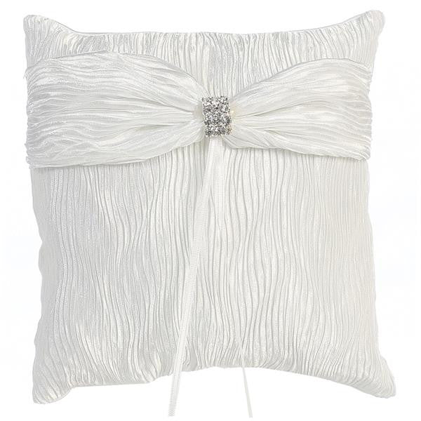 Crinkled Satin Ringbearers Pillow   LT-RP306