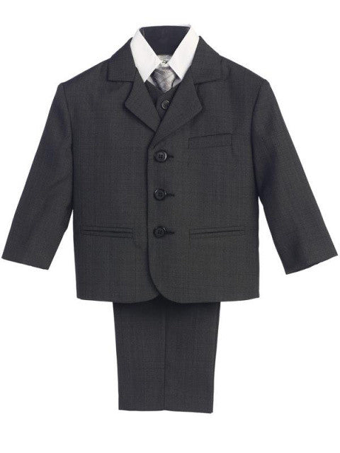 Dark Grey 5 Pc Suit with Vest Sizes 8 to 16H