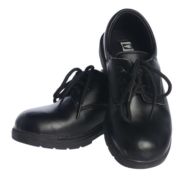 Michael Boys Leather Dress Shoes Black / 4 Youth