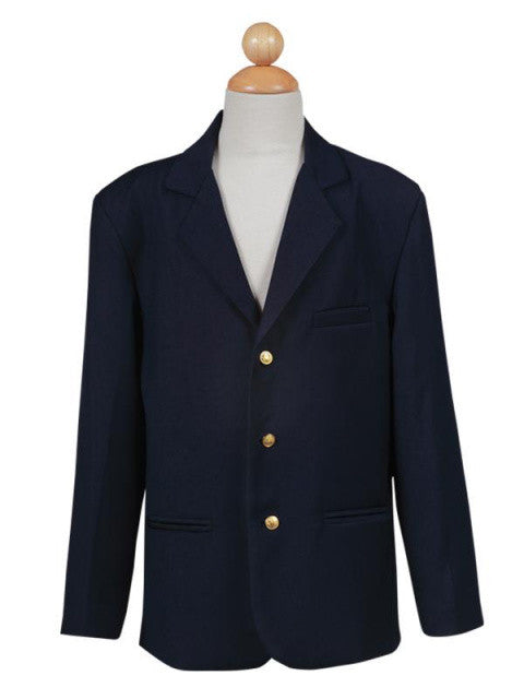 Boys Navy Blazer with Gold Buttons - LT601 – Mollys Hanger