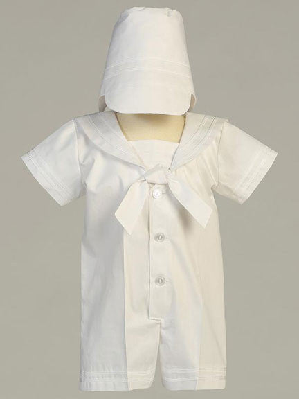 Owen Boys Christening Poly Cotton Sailor Outfit